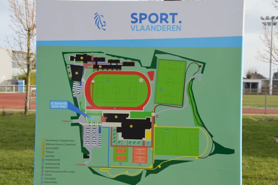 Sport Vlaanderen Blankenberge grondplan